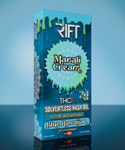 Rift Manali Cream Solventless Hash Live Resin Blue Hawaiian 2g Disposable Cart