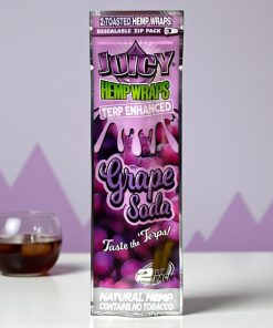 Juicy Hemp Wraps Grape Soda 2pk