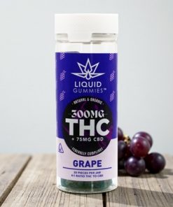 Liquid Gummies Grape 4:1 THC:CBD 300mg Indica Gummies 20ct