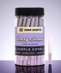 Blazy Susan Purple 53mm Shorty Cones 50pk
